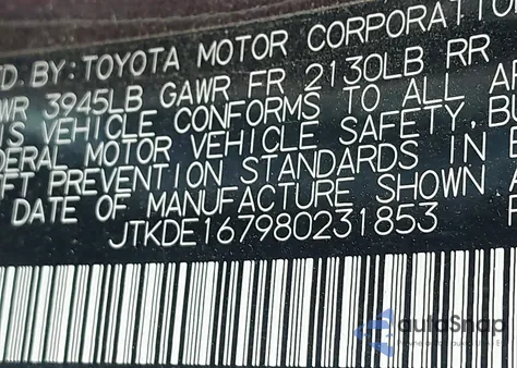 2008 Scion Tc z USA, uszkodzony, nr VIN JTKDE167980231853